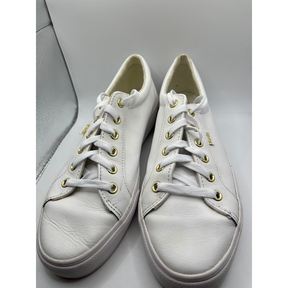 Keds Women's White‎ Leather Dream Foam Sneakers Comfort Low Top Shoes